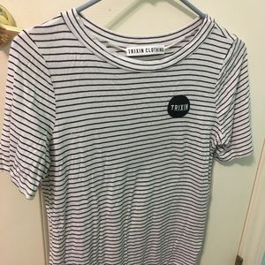 trixin clothing striped tee